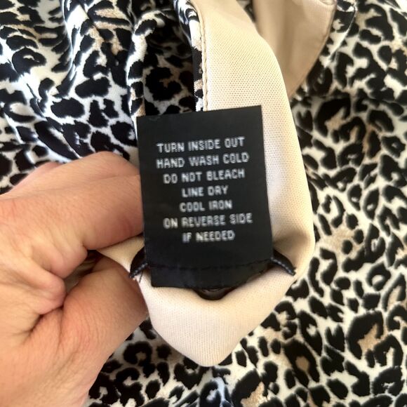 TEEZE ME Animal-Print Bodycon Dress Spaghetti Strap Exposed Back Zipper Sz 11/12 - Picture 8 of 10